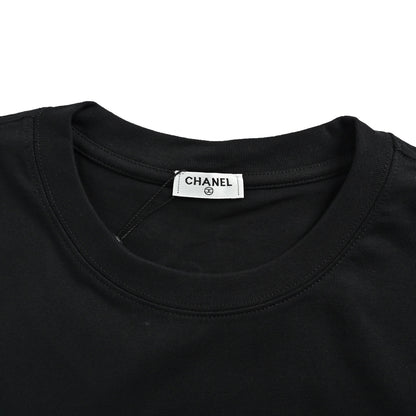 Chanel hand-painted floral print short sleeves