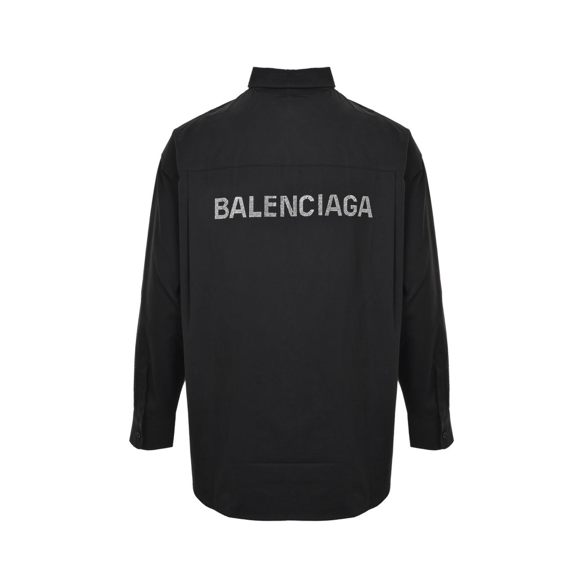 Balenciaga classic back hot diamond letter logo long-sleeved shirt