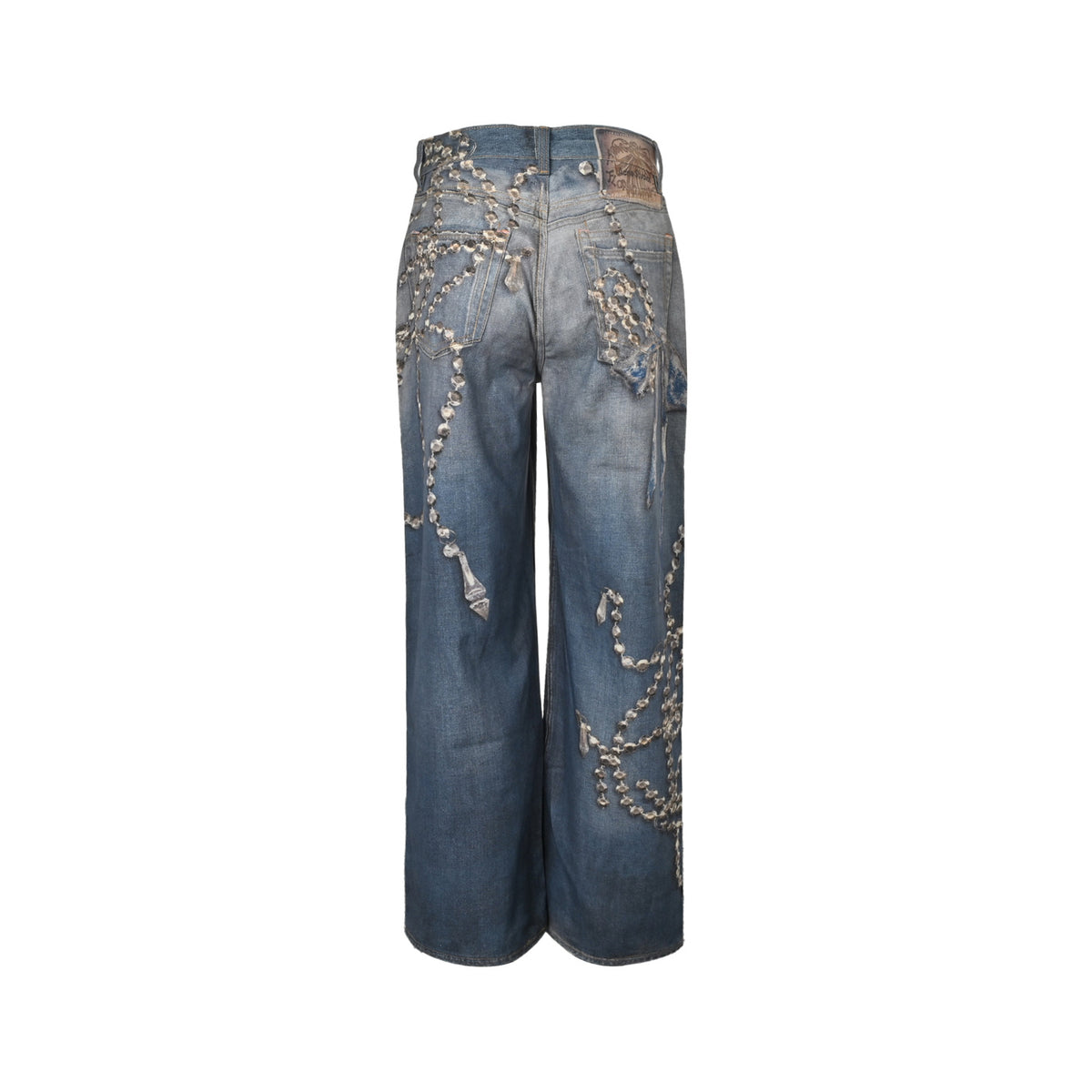 ACNE STUDIOS 1981M crystal bow jeans