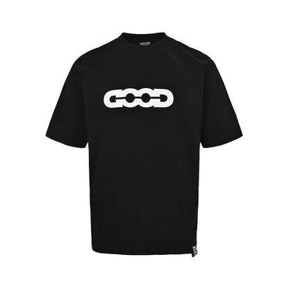 GOODBRAND 25ss burst pattern leather letter logo short sleeves