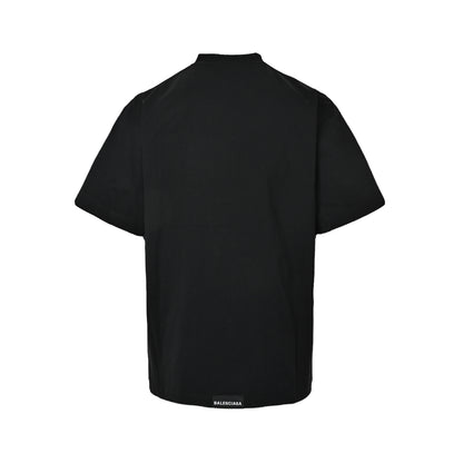 Balenciaga/Balanciaga hem Paris label short sleeves