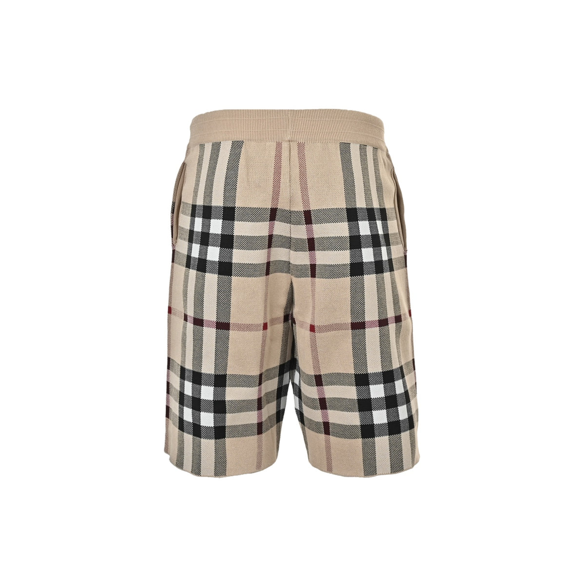 Burberry large plaid knitted shorts