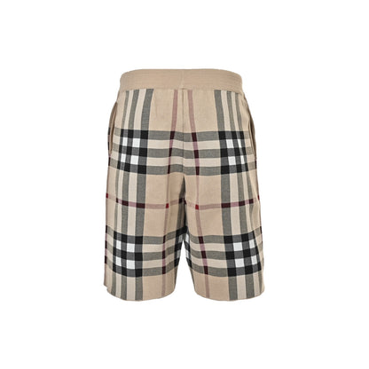 Burberry large plaid knitted shorts