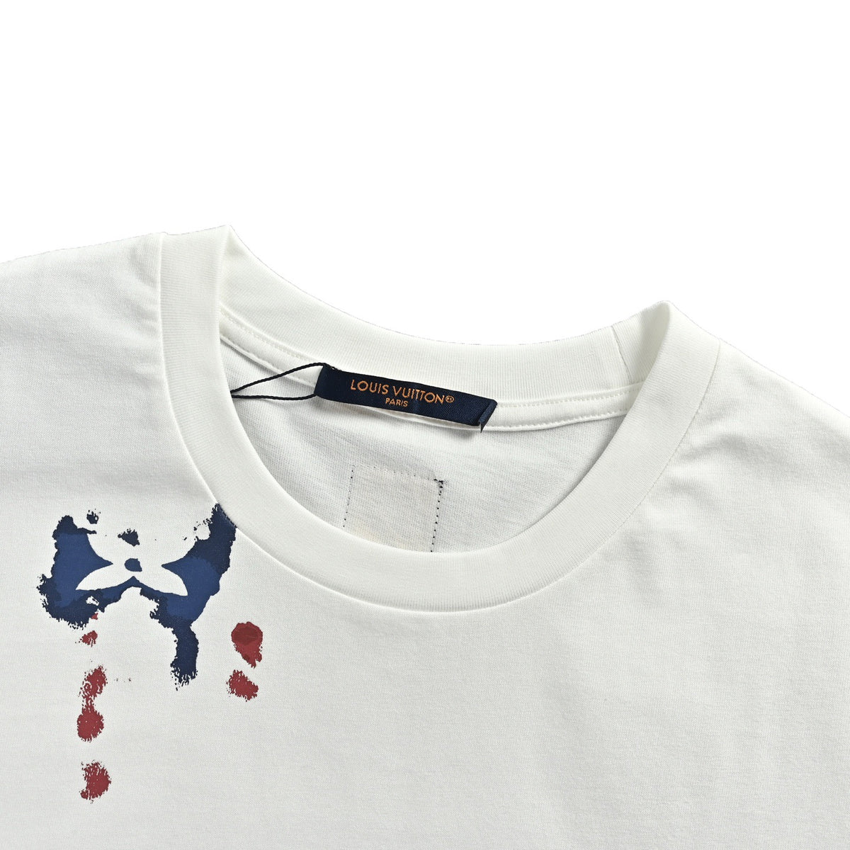 Louis Vuitton 26ss ink smudged presbyopia printed short sleeves