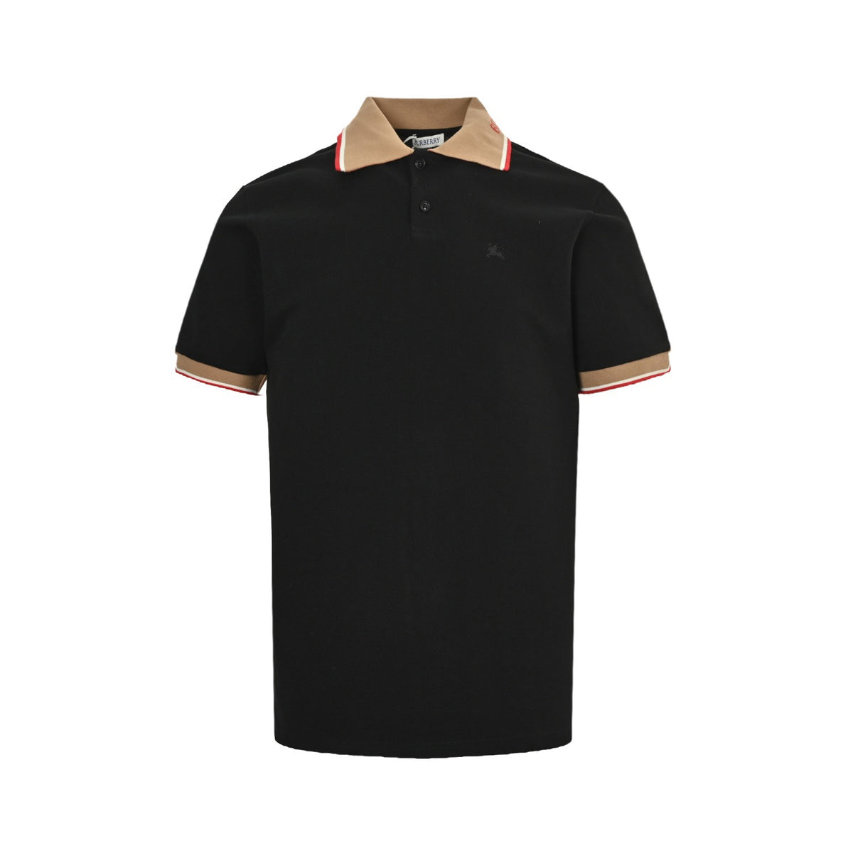 Burberry 25ss War Horse Embroidered Neck Jacquard Polo Short Sleeve