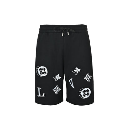 Louis Vuitton 26ss ghosting presbyopic embroidered shorts