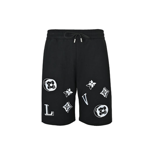 Louis Vuitton 26ss ghosting presbyopic embroidered shorts