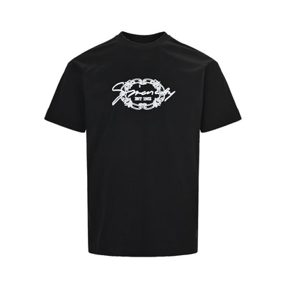 GIVENCHY 25ss embroidered letter logo short sleeves