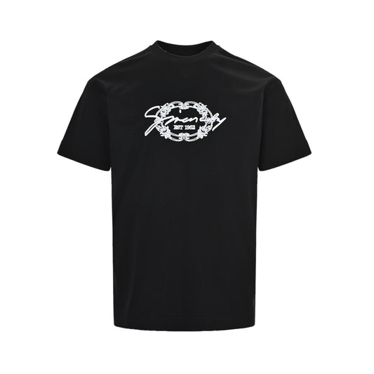 GIVENCHY 25ss embroidered letter logo short sleeves