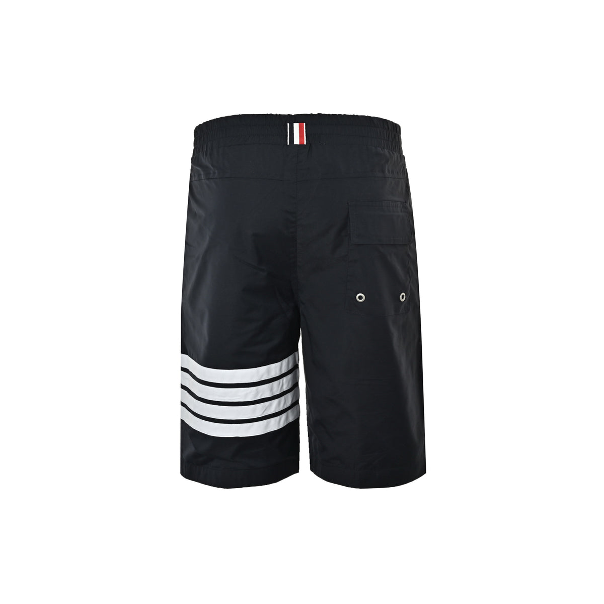 ThomBrowne/Thom Brown nylon four-bar colorful drawstring shorts