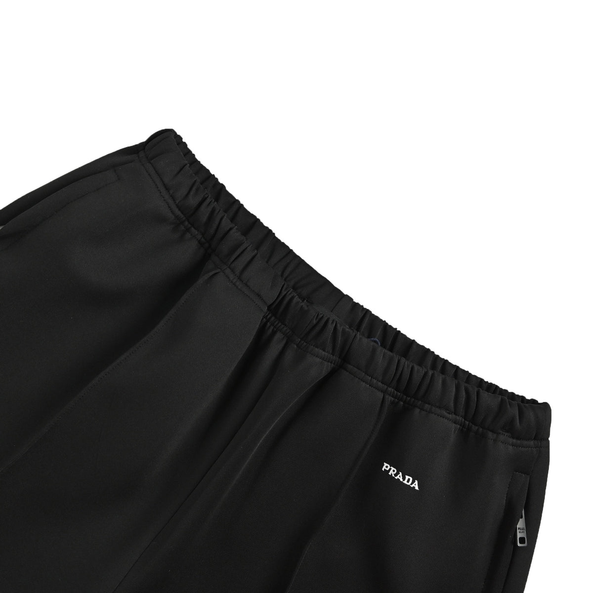 Prada embroidered logo air layer trousers
