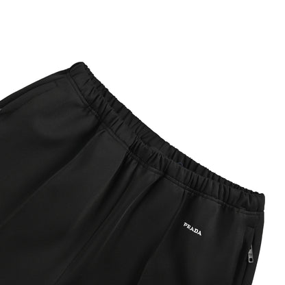 Prada embroidered logo air layer trousers