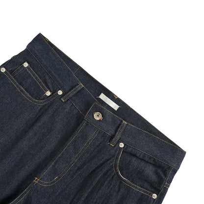 Dior 25Fw logo leather brand jeans