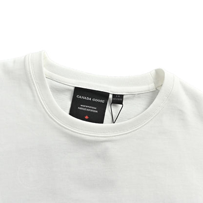 Canada Goose short sleeves with earth print on the back