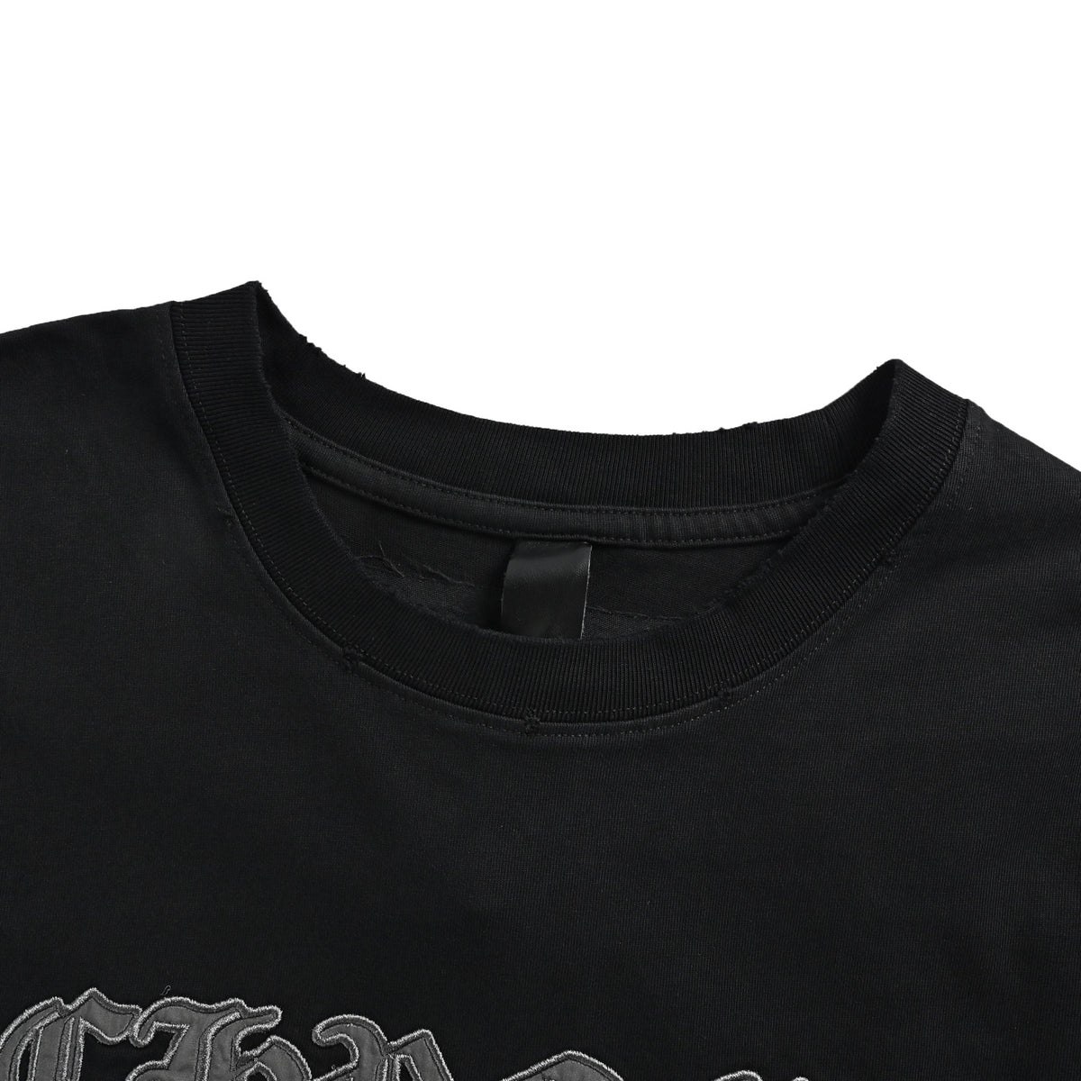 Chrome Hearts/Chrome Heart Sanskrit patch embroidered short sleeves