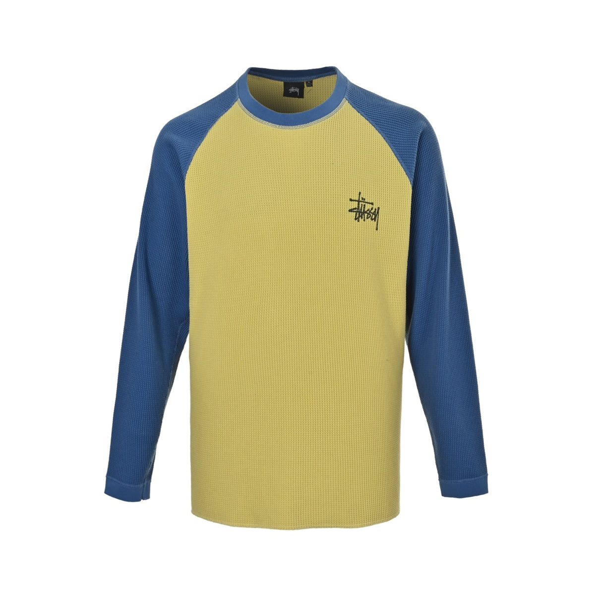 Stussy waffle enzyme washed long-sleeved T-shirt