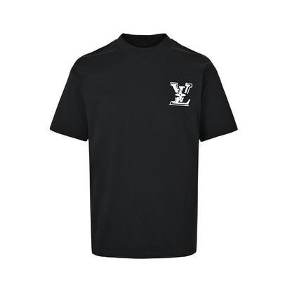 Louis Vuitton 26ss short sleeves with front and rear letter logo embroidery