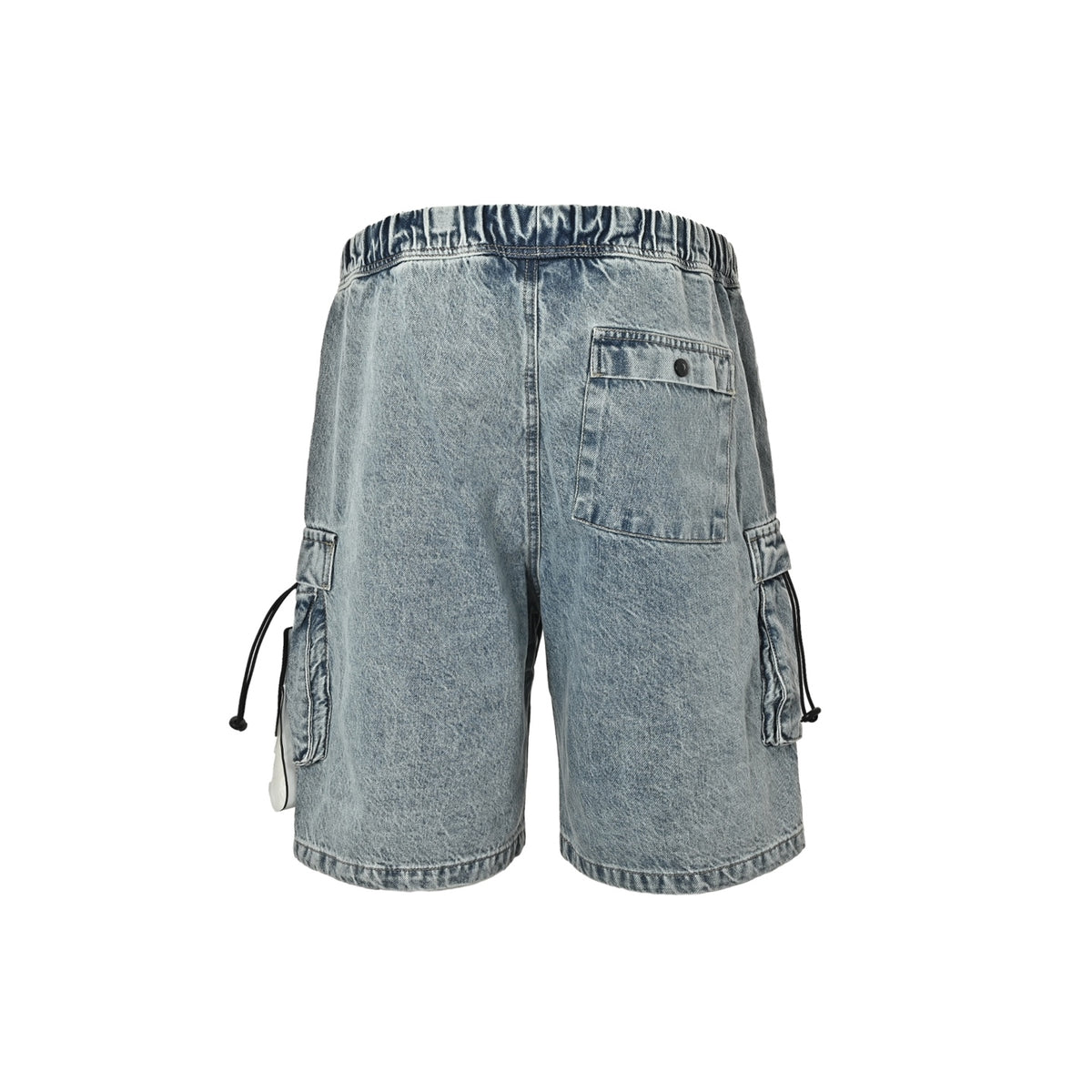 Stone Island washed multi-pocket denim shorts
