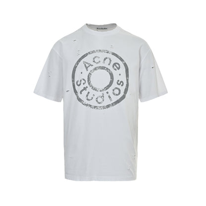 Acne Studios Distressed Ring Print Short Sleeve
