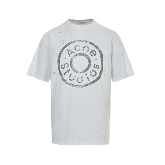 Acne Studios Distressed Ring Print Short Sleeve