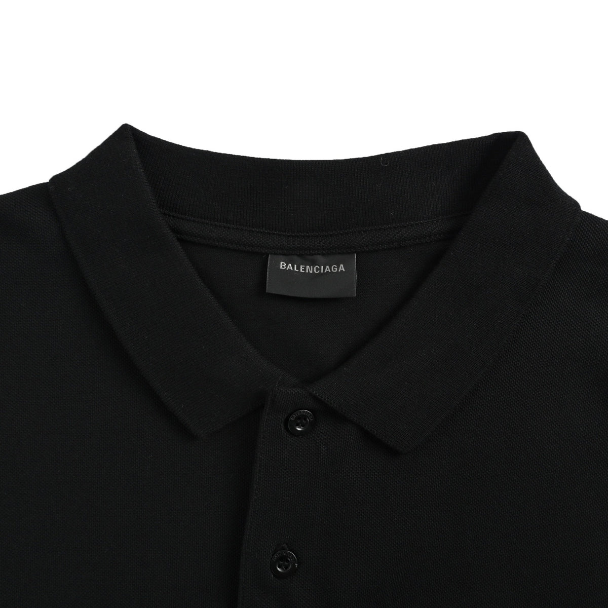 Balenciaga 26ss ring letter embroidered polo short sleeves