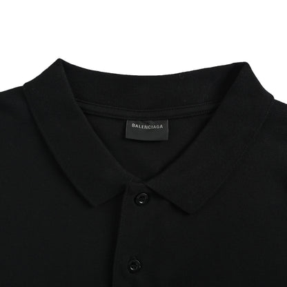 Balenciaga 26ss ring letter embroidered polo short sleeves