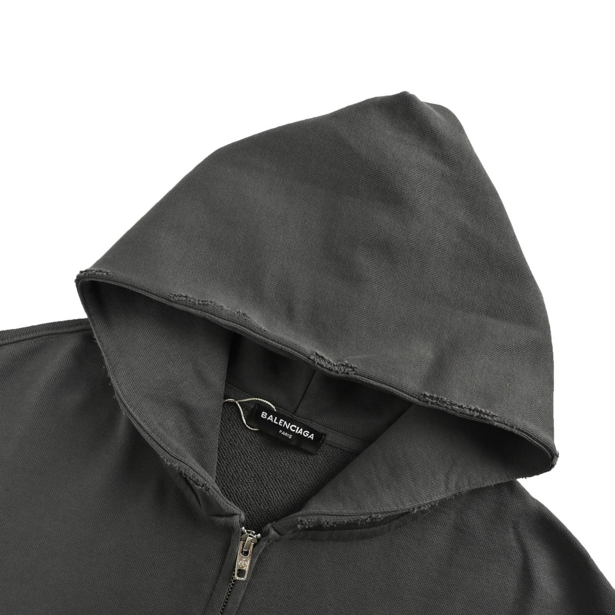 Balenciaga/Balanciaga 25Fw colorful letter foam printed zipper hooded jacket