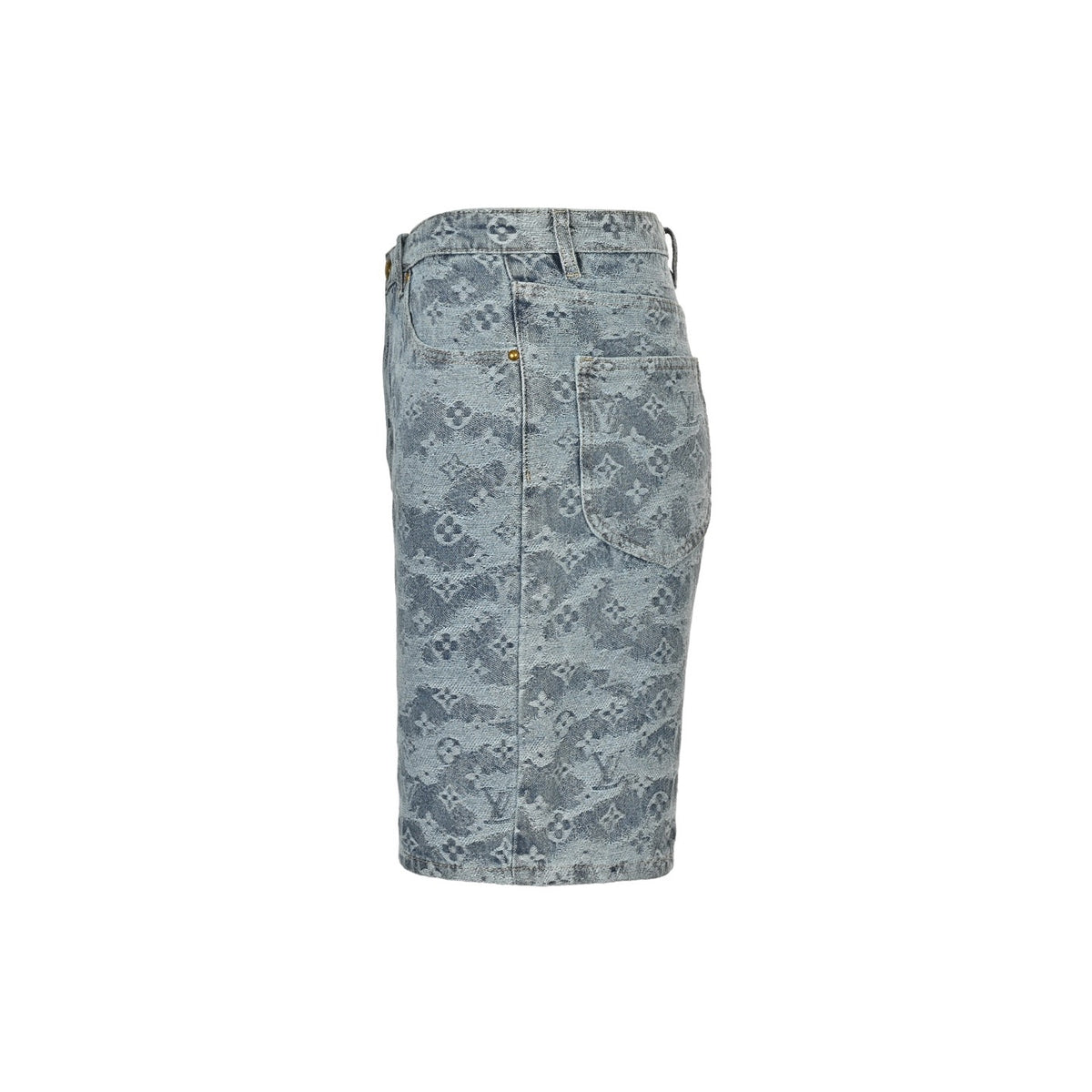 Louis Vuitton cloud old flower jacquard suit denim shorts