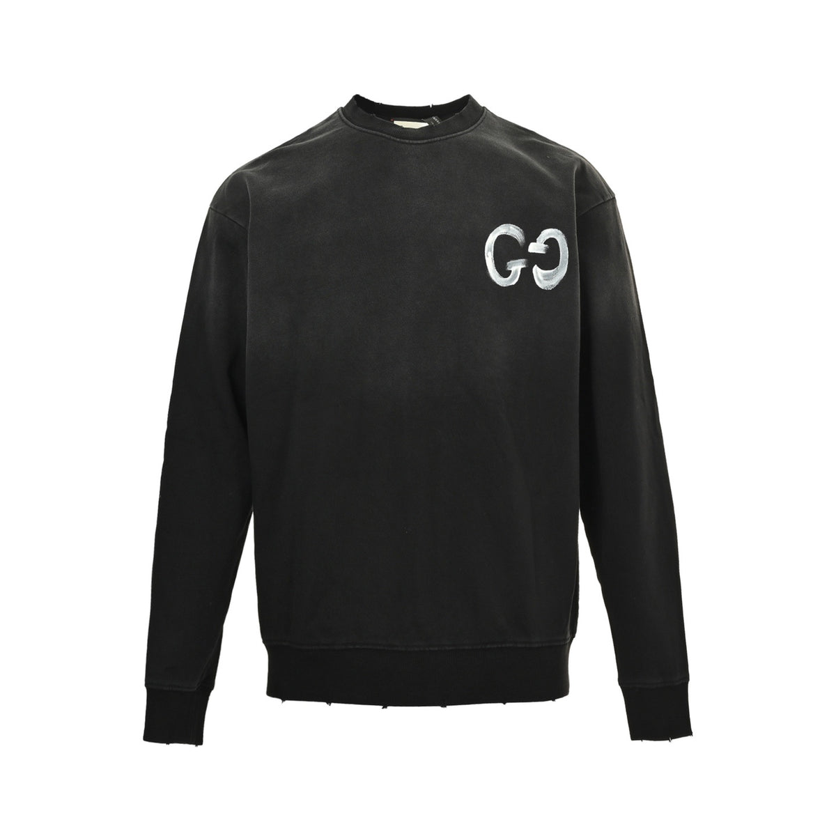 Gucci hand-painted lettering crew neck sweatshirt
