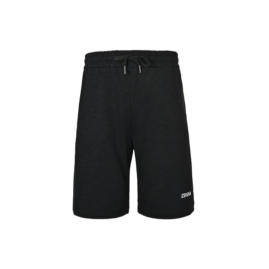 Zegna/Jegna simple letter embroidered shorts