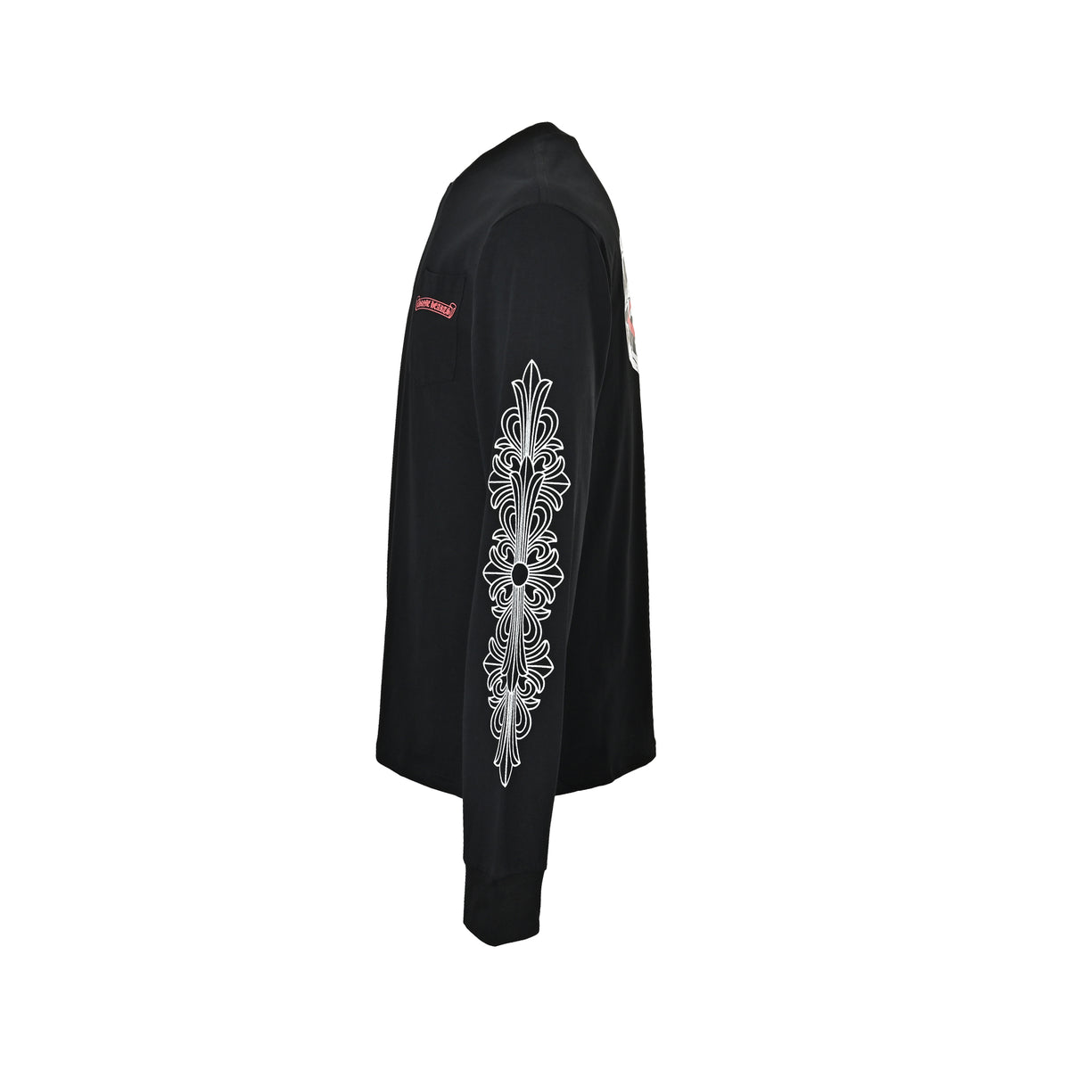 Chrome Hearts/Chrome Heart Lip Print Long Sleeve T-Shirt