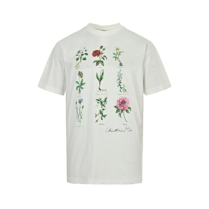 Dior 24ss herbarium printed short sleeves