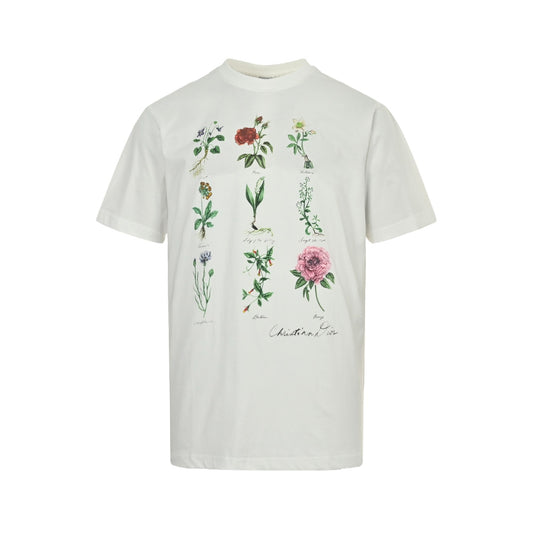Dior 24ss herbarium printed short sleeves