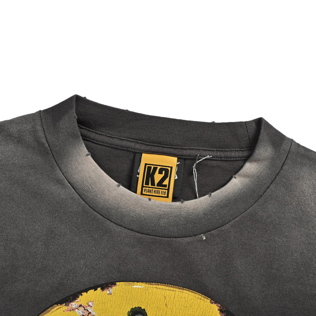 SAINT MICHAEL rusty smiley print short sleeves