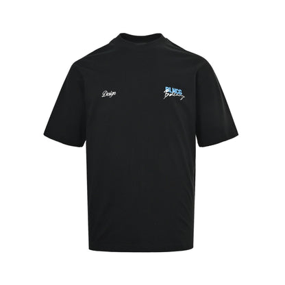 Balenciaga Design signature double ring printed short sleeves