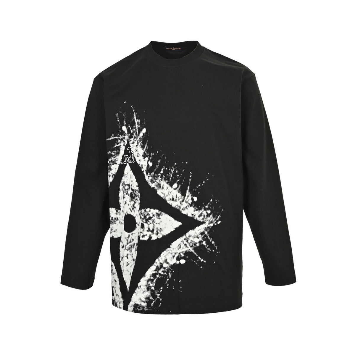 Louis Vuitton 25Fw hem four-leaf clover splash print long sleeves