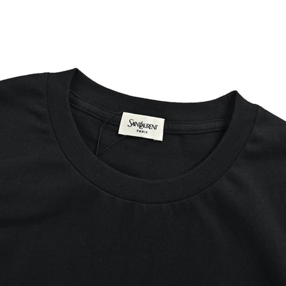 SAINT LAURENT hem label short sleeves