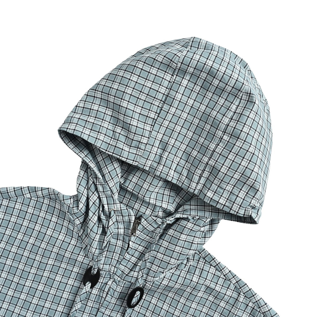 Acne Studios Acne fine check hooded jacket