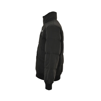 Prada 25Fw triangle mark stand collar quilted down jacket