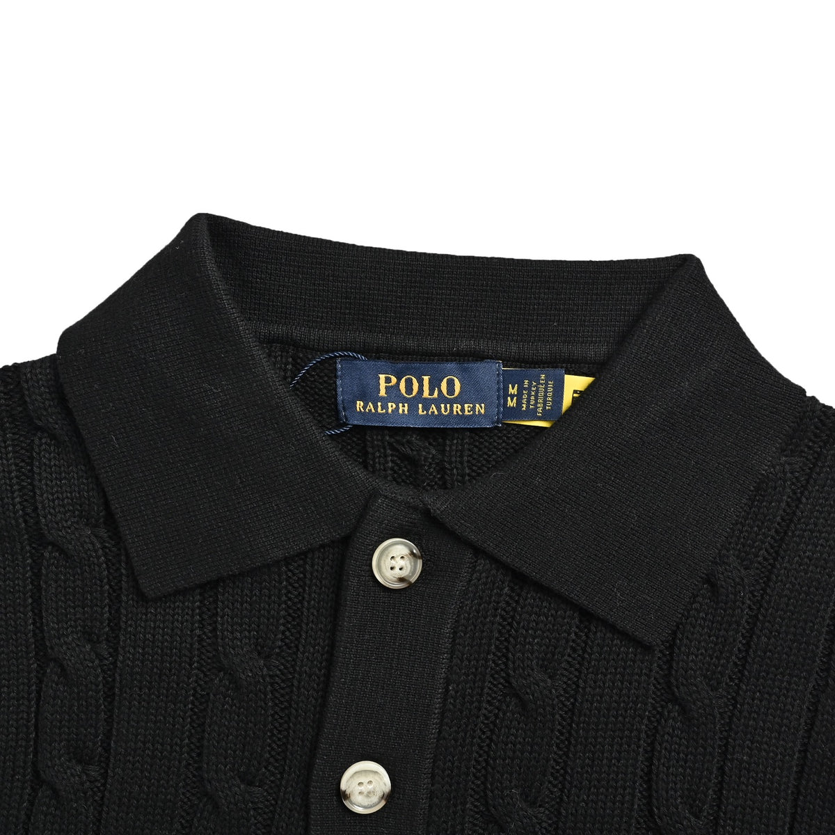 Ralph Lauren pony embroidered cable lapel sleeveless vest