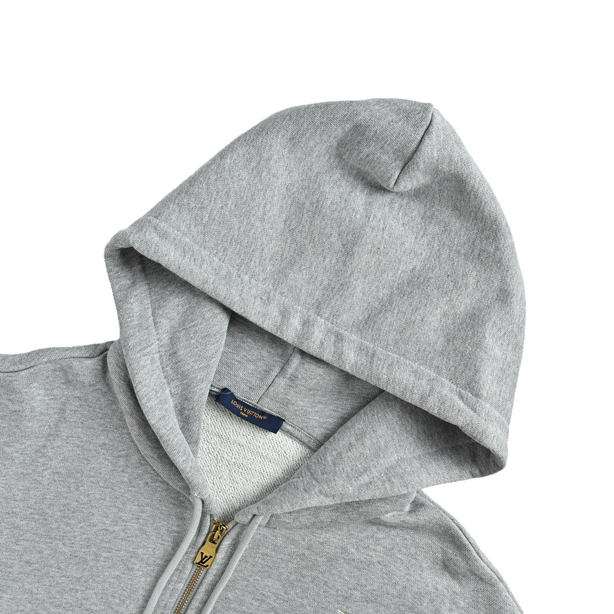 Louis Vuitton sketch embroidered zipper hooded sweatshirt jacket