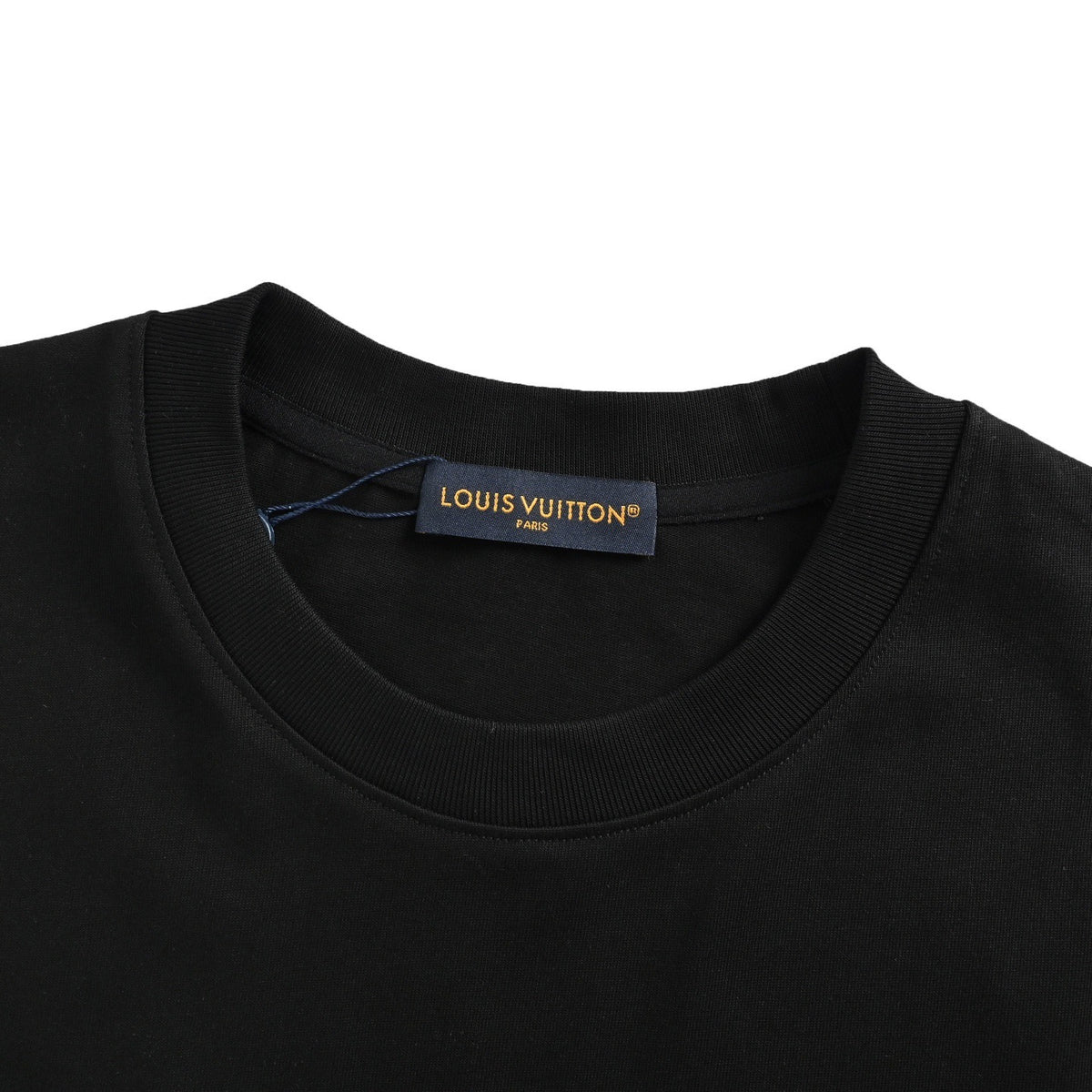 Louis Vuitton 25ss chest letter printed presbyopic leather short sleeves
