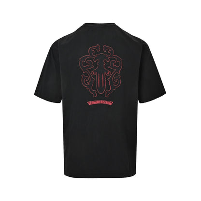 Chrome Hearts Big Sword patch embroidered short sleeves