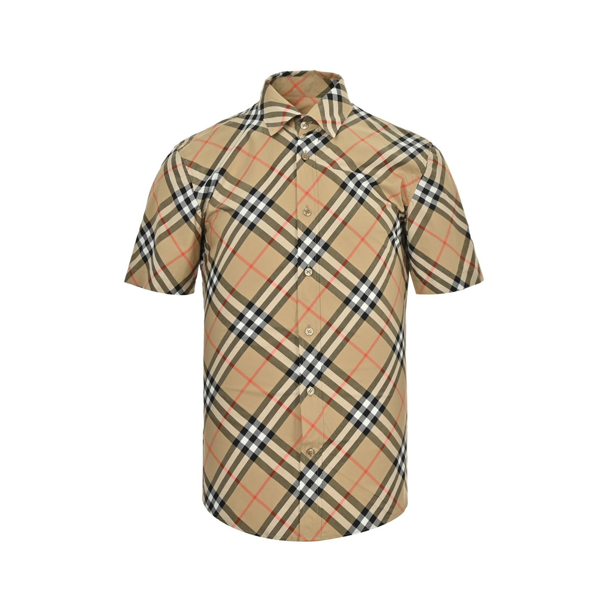 Burberry classic diagonal short-sleeved shirt