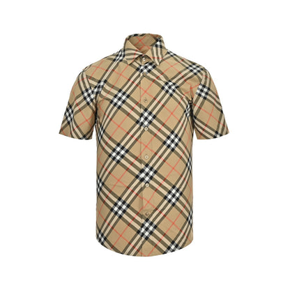 Burberry classic diagonal short-sleeved shirt