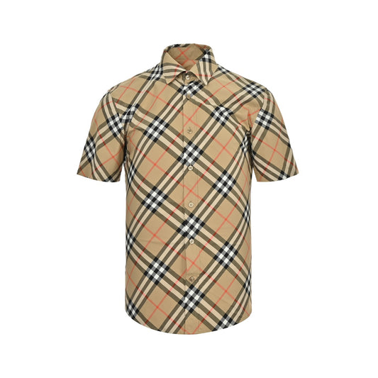 Burberry classic diagonal short-sleeved shirt