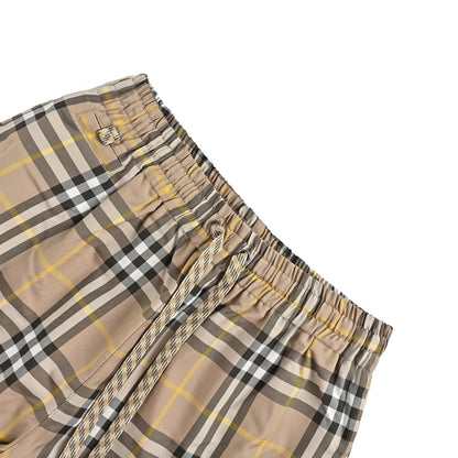 Burberry 22ss plaid beach shorts
