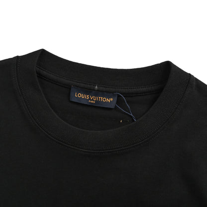 Louis Vuitton 25ss graffiti hand-painted pumpkin print short sleeves