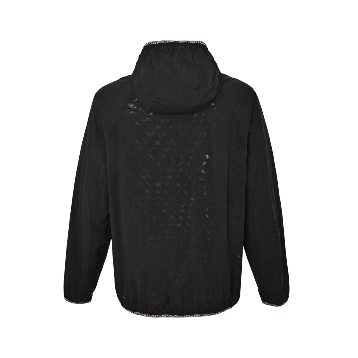 Burberry war marquetry trim hooded jacket