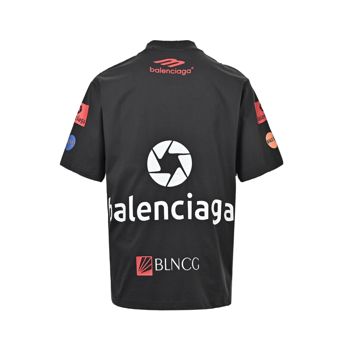 Balenciaga/Balanciaga multi-label printed short sleeves